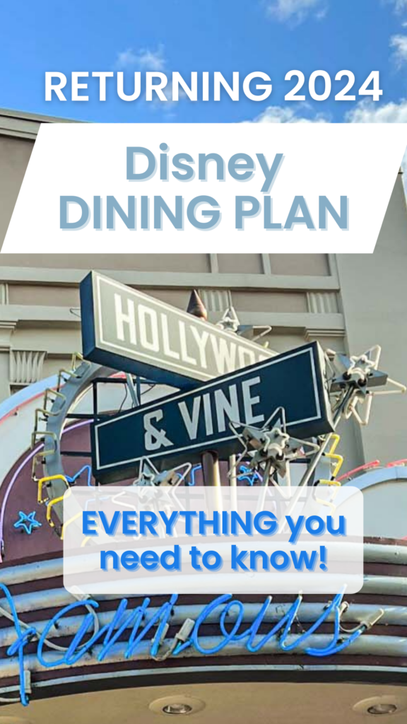 DISNEY DINING PLAN NEW PIN 1