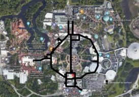 A Map of the Disney World Utilidors