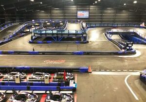 The world's largest indoor go kart track at Supercharged