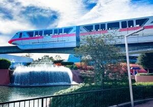 Walt Disney World monorail over EPCOT