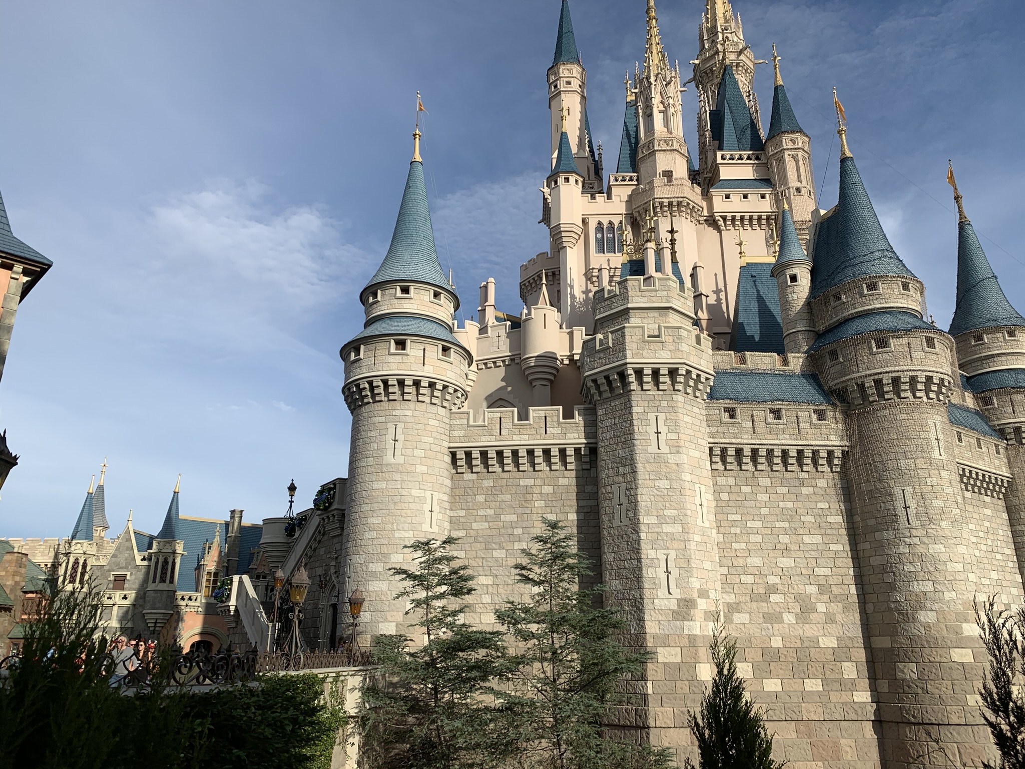 Side View of Cinerella's Castle at Disney World